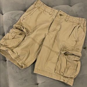 Abercrombie & Fitch Cargo Khaki Fatigue Shorts 29